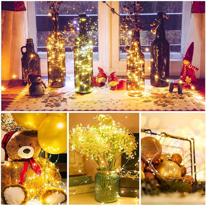 Brightever 12 Pack Valentine's Day Fairy Lights – Romantic Gift Set for Her, 7ft Battery Operated Twinkle Lights for Bedroom and Dinner Table