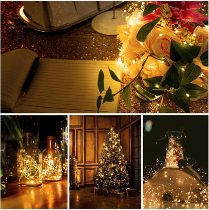 Brightever 12 Pack Valentine's Day Fairy Lights – Romantic Gift Set for Her, 7ft Battery Operated Twinkle Lights for Bedroom and Dinner Table