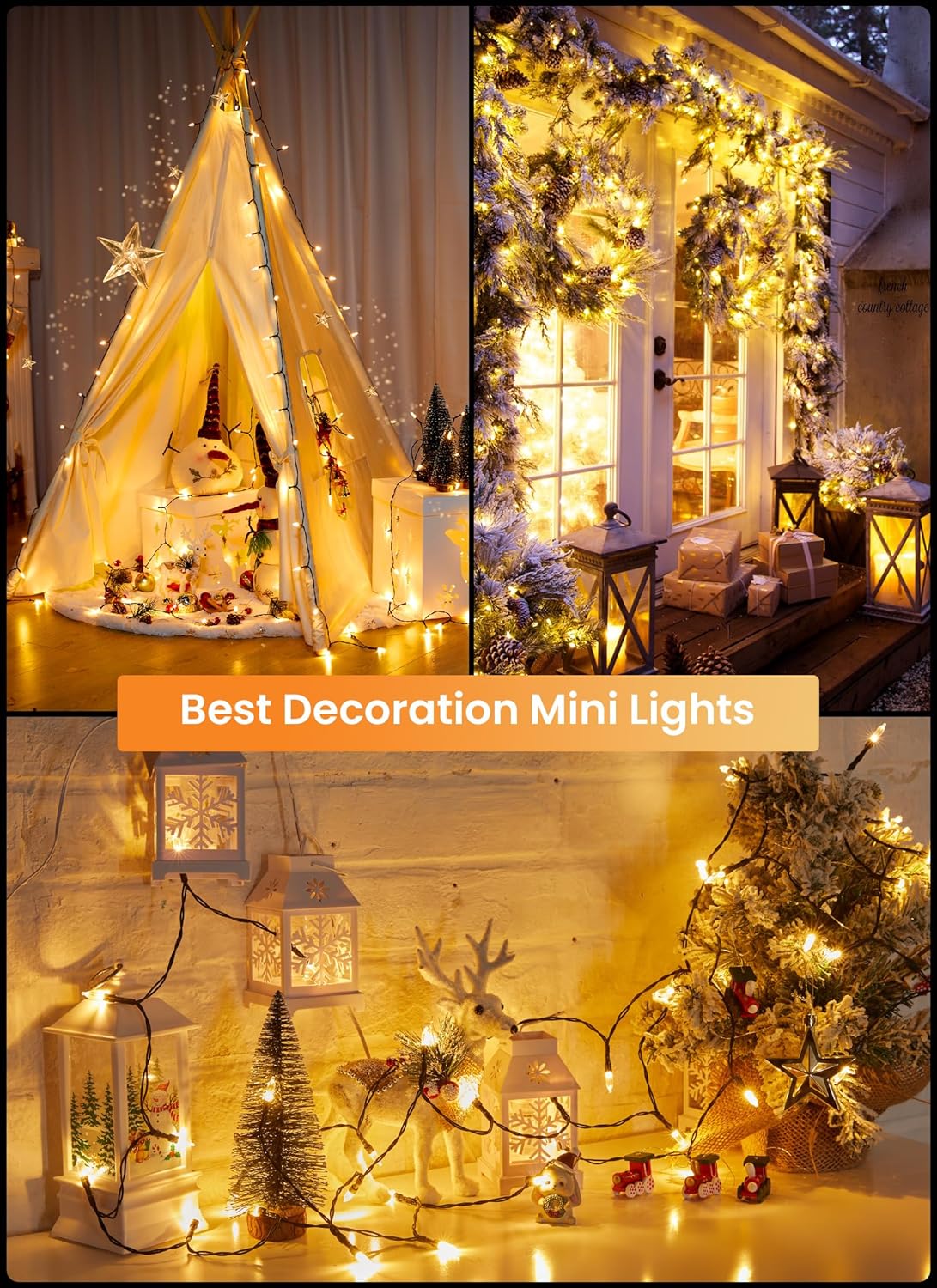 Brightown LED Mini String Lights – Thoughtful Holiday Gift for Her, 39 ft Warm White Indoor Outdoor Fairy Lights