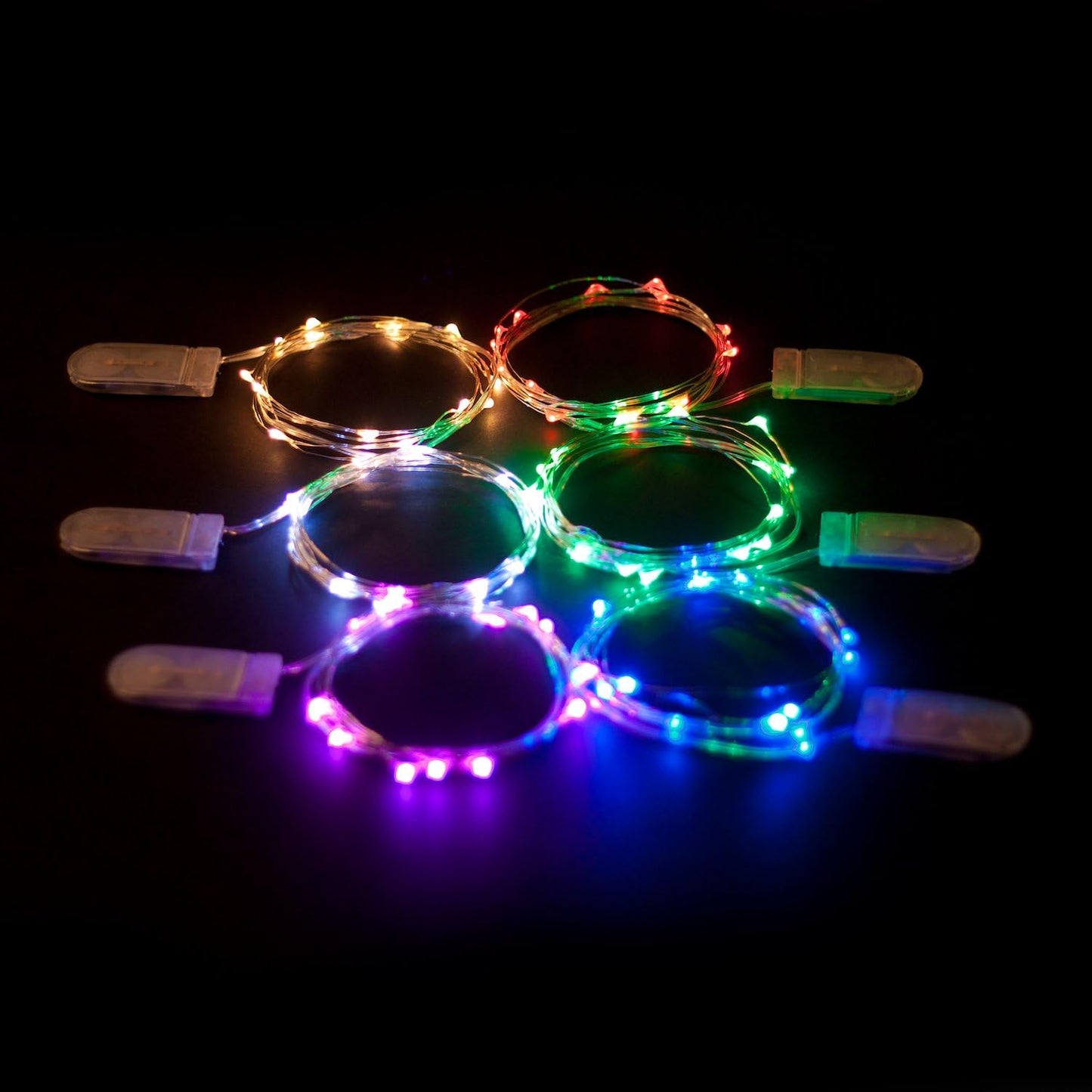 Brightown Submersible Firefly Lights – Cozy Bedroom Accent for Headboards and Curtains, 6.5ft Silver Wire Fairy String