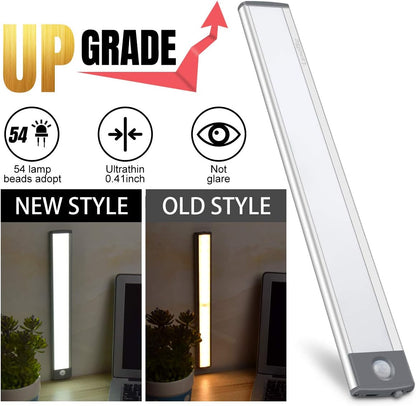 Brilliant Evolution Motion Sensor Light Bar – Flameless Nightlight for Stairways and Hallways, Rechargeable Battery-Powered Safety Light
