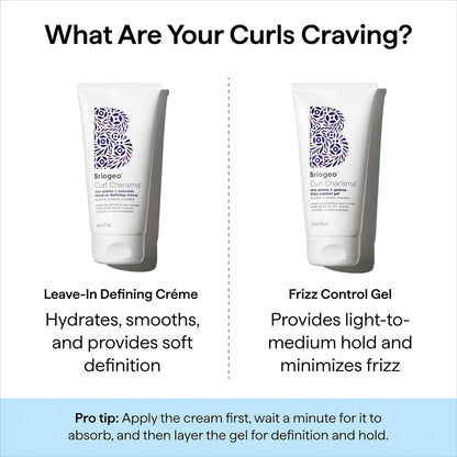 Briogeo Curl Charisma Rice Amino + Avocado Leave-In Defining Crème | Single-Step Curl Definition for the Intentional Vanity
