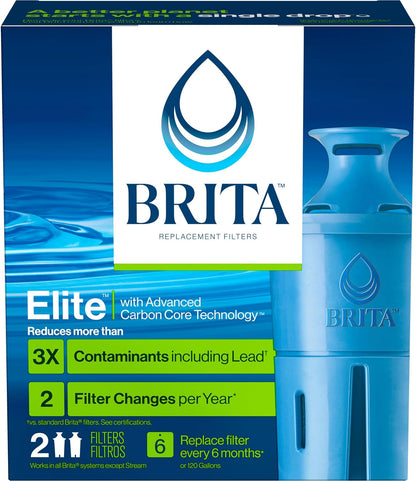Brita Elite Water Filter Replacements for Pitchers and Dispensers – Daily Hydration Ritual for Wellness-Minded Kitchens