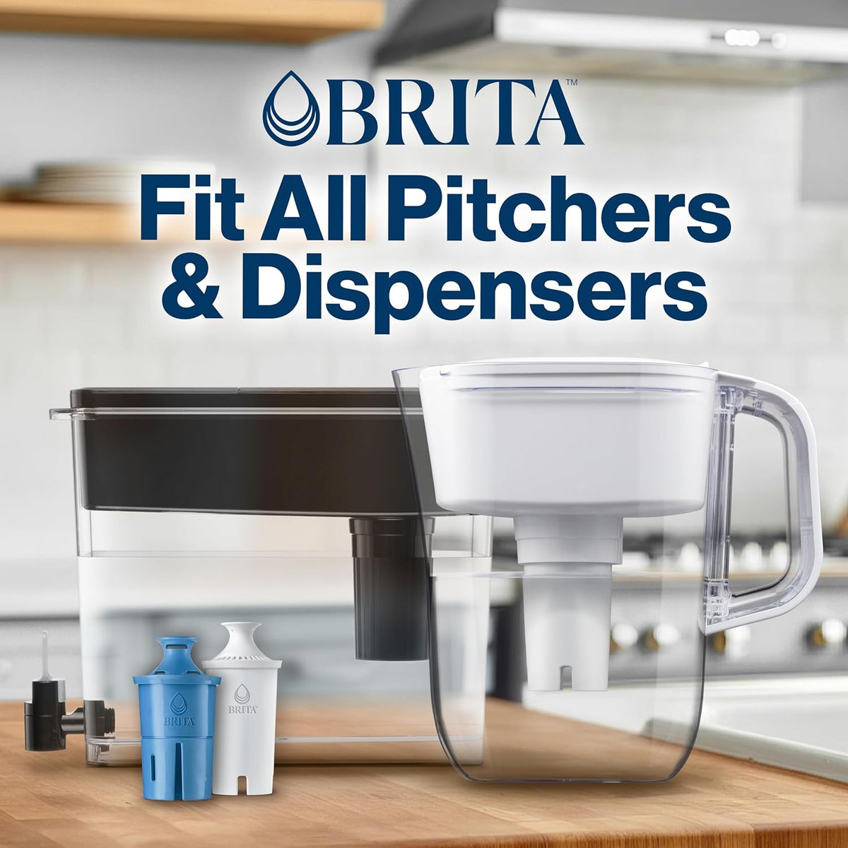 Brita Standard Water Filter – Eco-Friendly Kitchen Essential, Cuts Single-Use Plastic From Daily Hydration