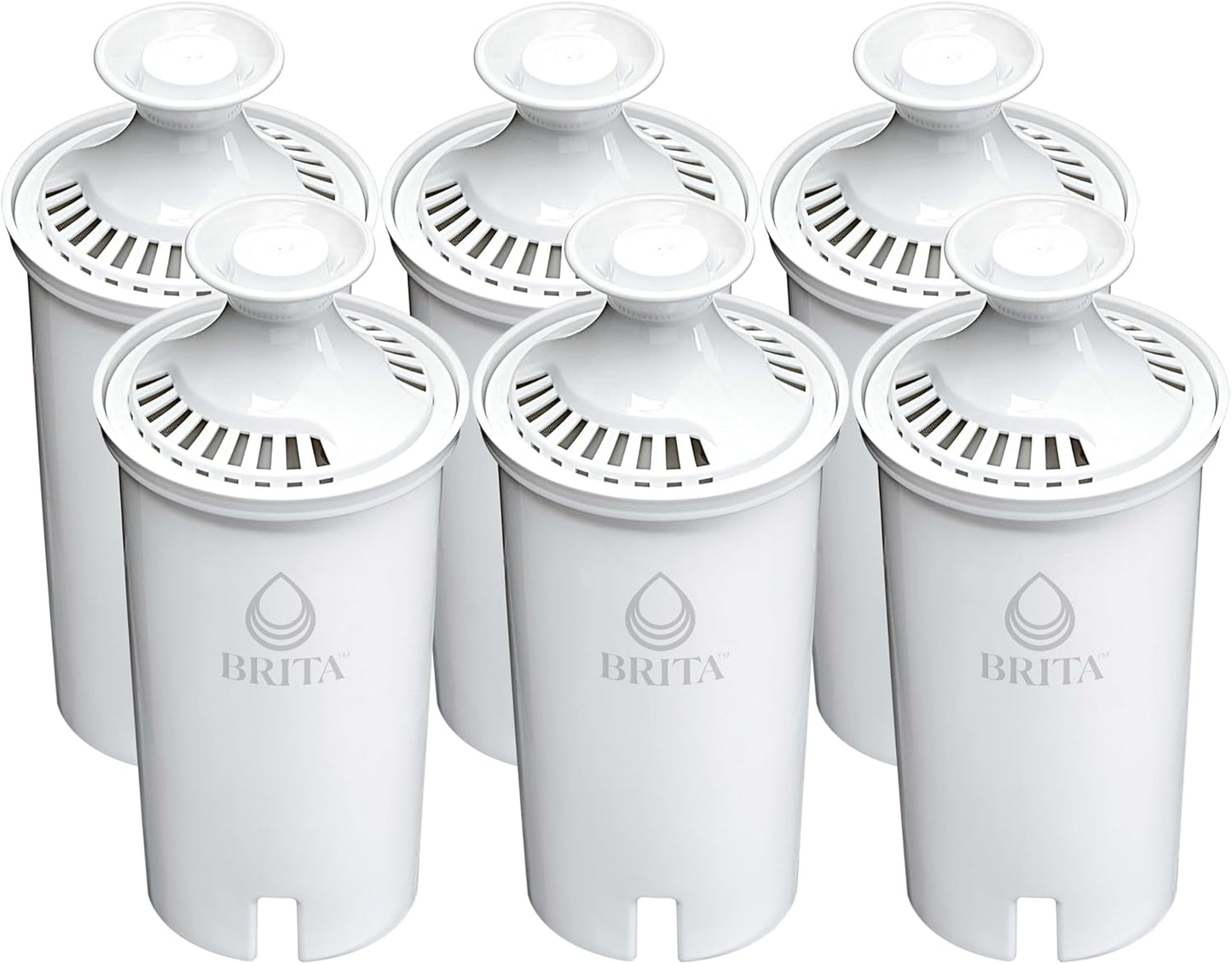 Brita Standard Water Filter for Pitchers – Daily Hydration Filter for Health-Focused Kitchens, 6-Pack