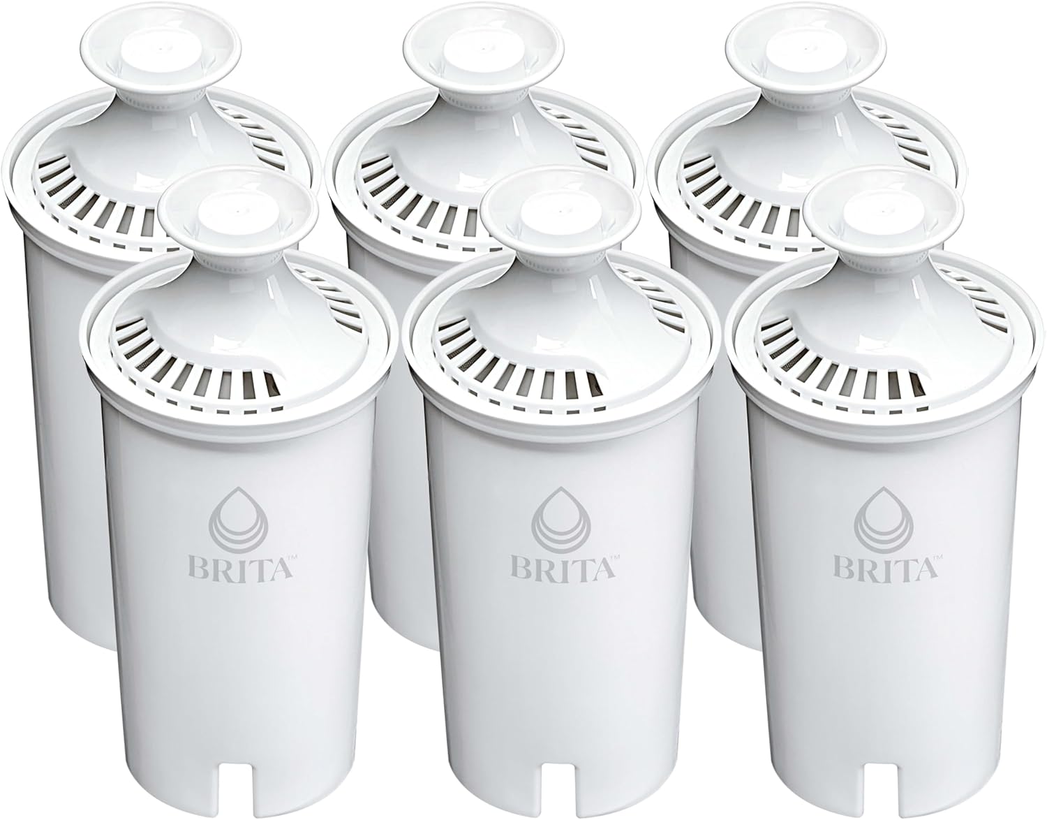 Brita Standard Water Filter for Pitchers – Daily Hydration Filter for Health-Focused Kitchens, 6-Pack