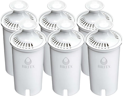 Brita Standard Water Filter for Pitchers – Daily Hydration Filter for Health-Focused Kitchens, 6-Pack
