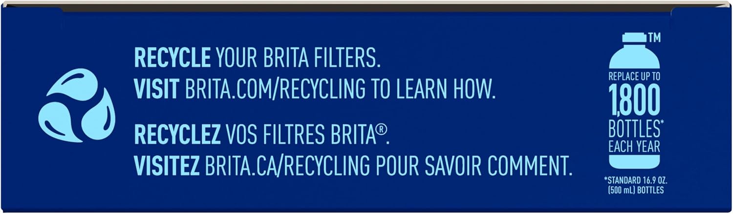 Brita Water Bottle Replacement Filters – Portable Hydration for Camping and Hiking, 3-Pack of BPA-Free Cartridges
