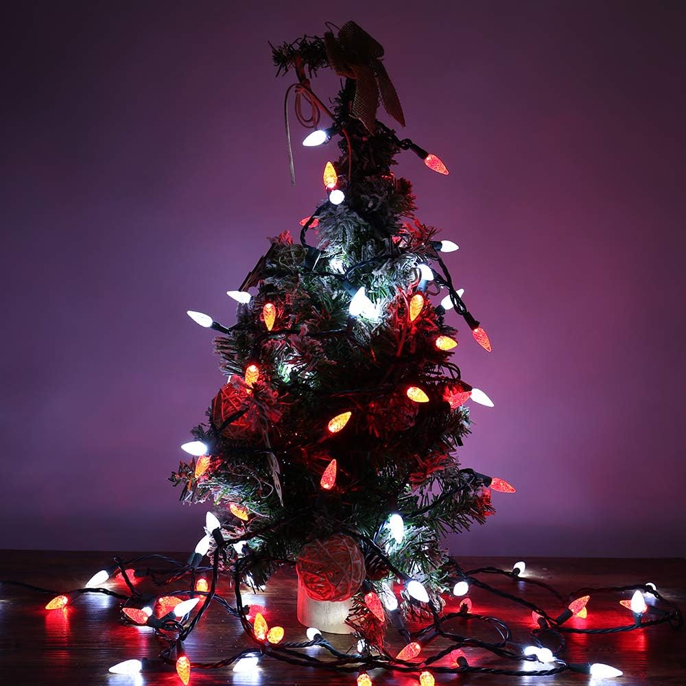Brizled C5 LED String Lights 33ft – Cozy Bedroom and Living Room Accent Lighting, 12 Color Options