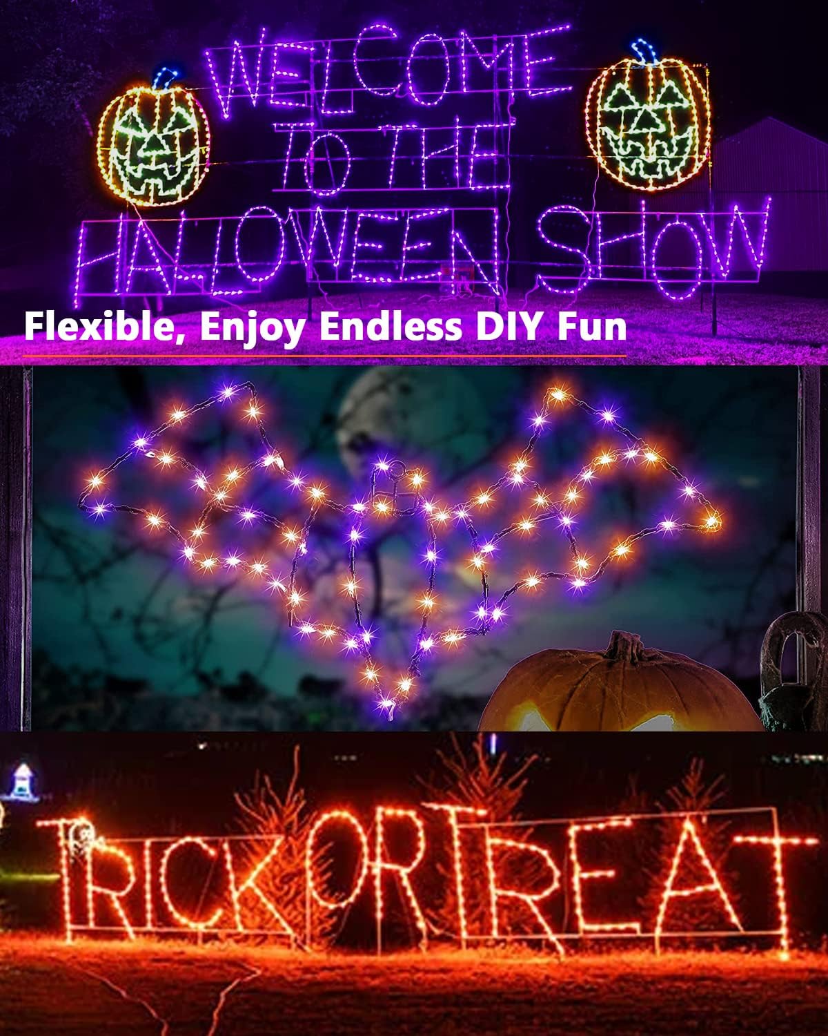 Brizled Solar Halloween 2-Pack – Holiday Gift for Parents Who Love DIY Yard and Porch Decorating