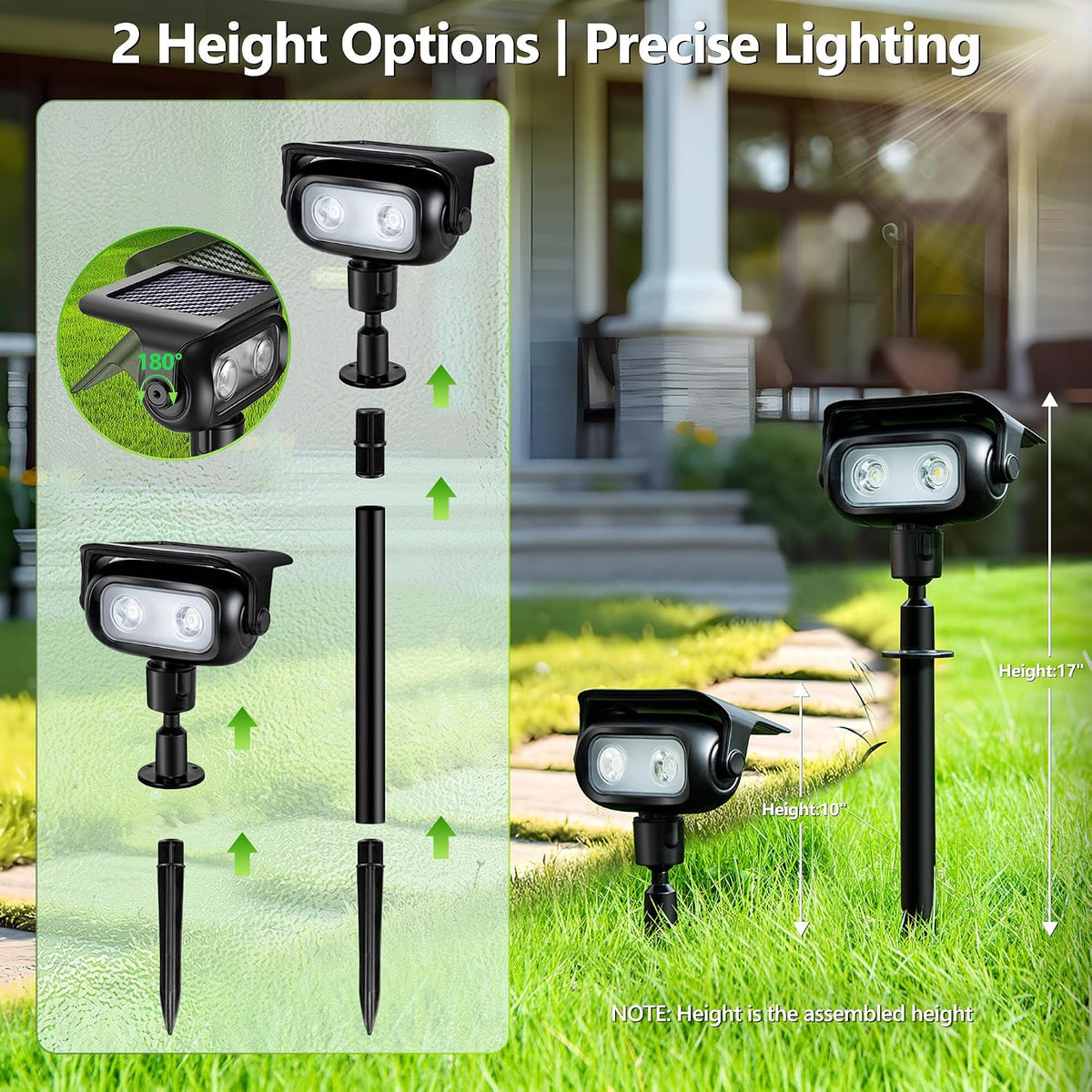 Brizled Solar Robot Spot Lights 4 Pack – Unique Halloween and Housewarming Gift for Homeowners