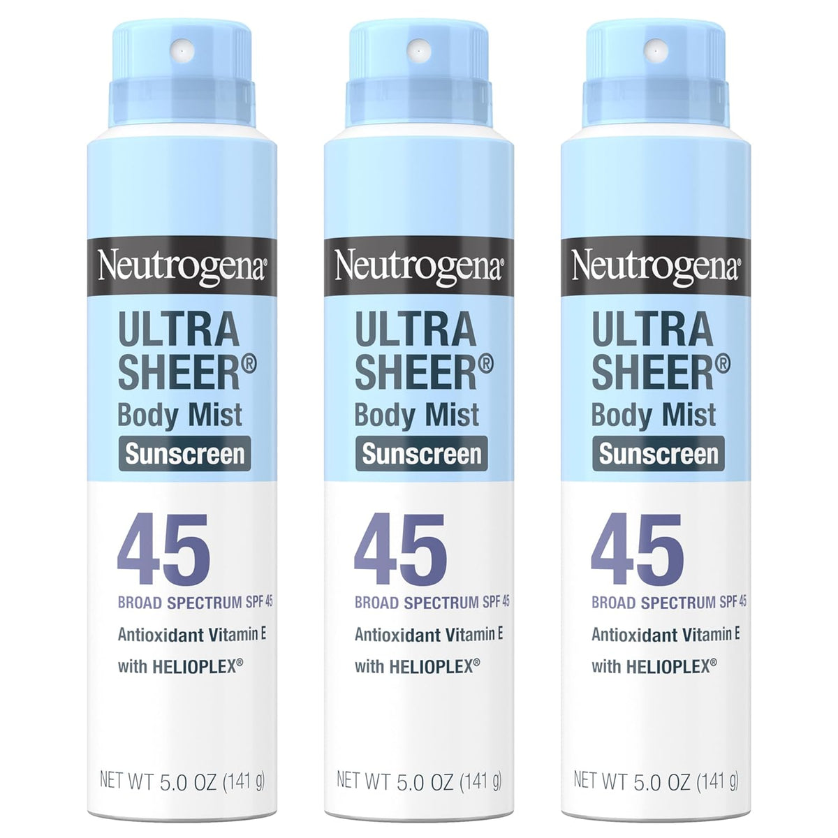 broad spectrum spf 45 uva/uvb protection with helioplex technology