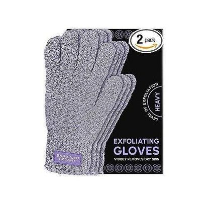 Brooklyn Botany Exfoliating Mitt for Bath and Shower – Heavy Duty Body Scrubber for Spa-Like Self-Care Rituals and Dead Skin Removal