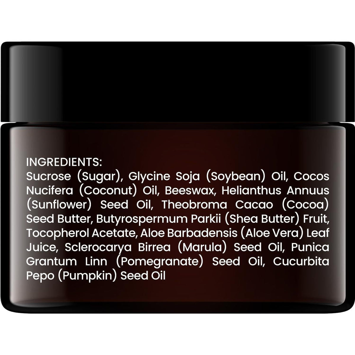 Brooklyn Botany Lip Scrub Exfoliator 1 oz – Coconut Scented Single-Ingredient Lip Care for a Clean Vanity
