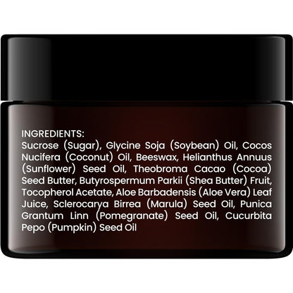 Brooklyn Botany Lip Scrub Exfoliator 1 oz – Coconut Scented Single-Ingredient Lip Care for a Clean Vanity