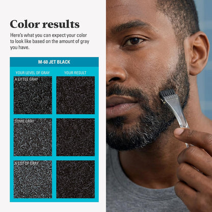 brush applicator designed for easy, even distribution on coarse facial hair