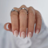 BTArtbox Press On Nails Vanilla Cream – Calming Wind-Down Routine Upgrade with No UV Lamp Required