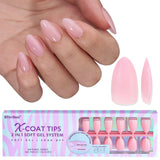 BTArtbox XCOATTIPS Short Almond Nails – Wind-Down Nail Therapy, Gentle Removal That Respects Natural Beds