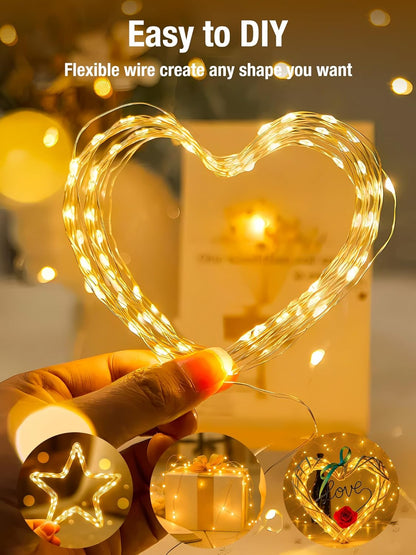 btfarm Fairy Lights – Cozy Bedroom Decor with 8 Dimmable Modes and Warm White Glow