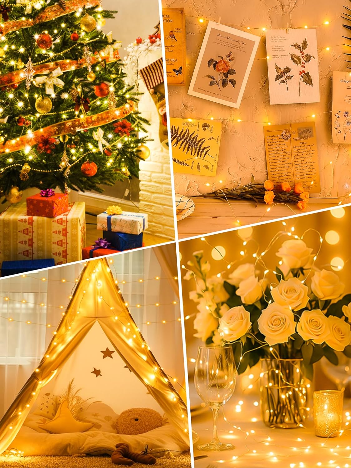 btfarm Fairy Lights – Cozy Bedroom Decor with 8 Dimmable Modes and Warm White Glow