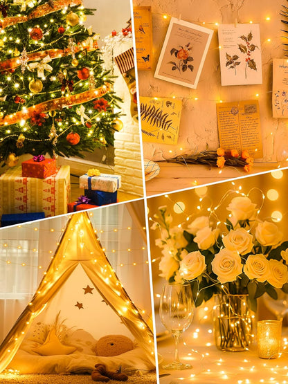 btfarm Fairy Lights – Cozy Bedroom Decor with 8 Dimmable Modes and Warm White Glow
