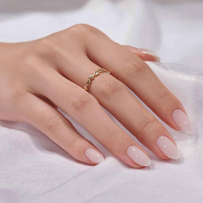 builder gel and top coat reinforcement with 2x thickened nail front edge