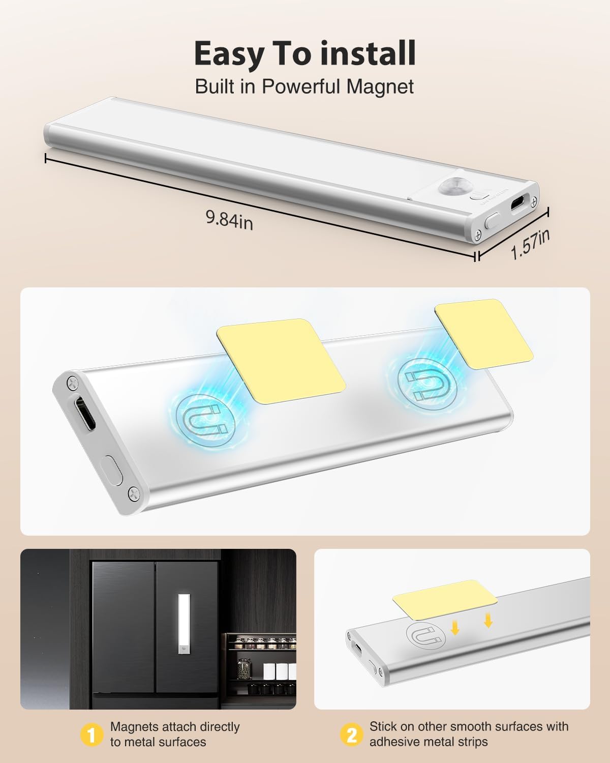built-in 1800mah usb-c rechargeable battery (full charge in ~2 hours, 30+ days in motion mode)