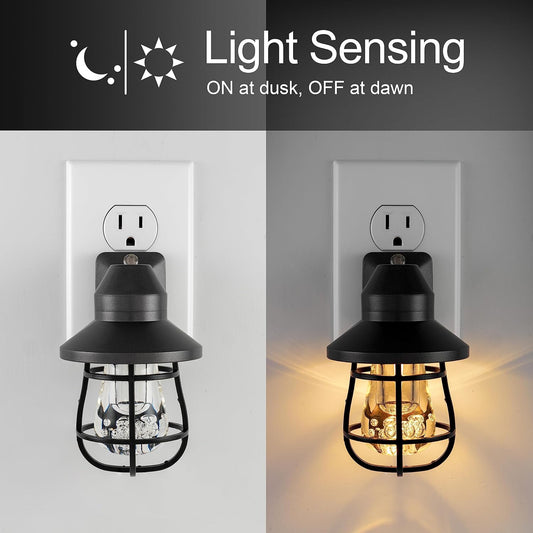built-in light sensor for automatic dusk-to-dawn operation