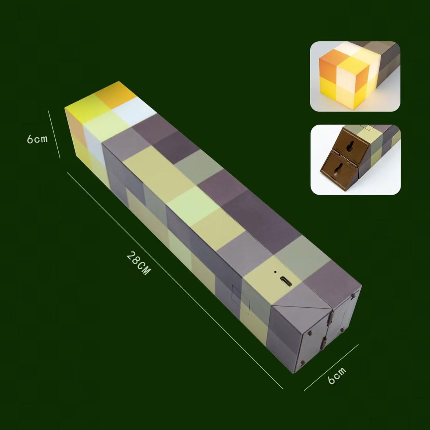 built-in rechargeable battery with usb charging cable included