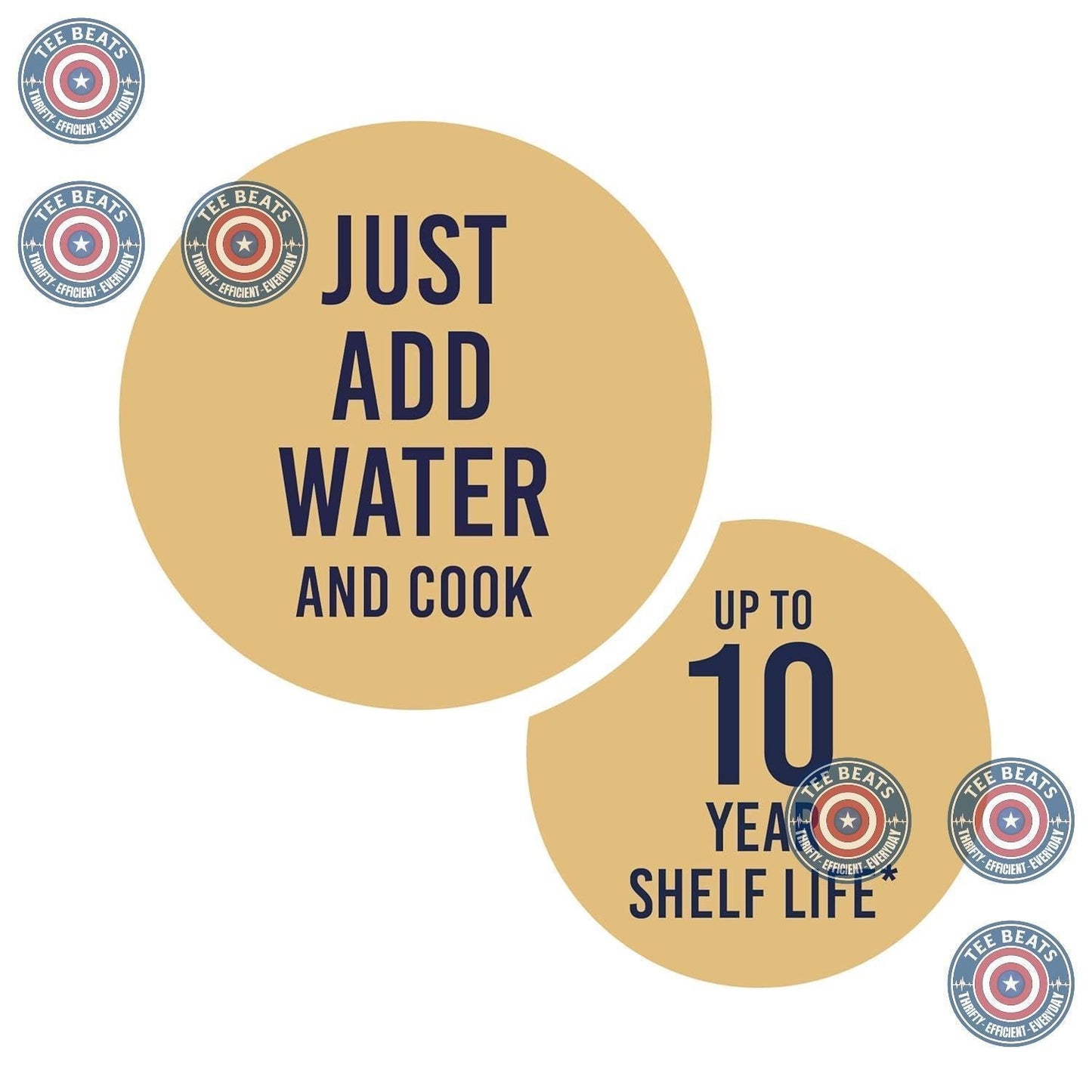 bulk #10 can packaging designed for stackable pantry storage