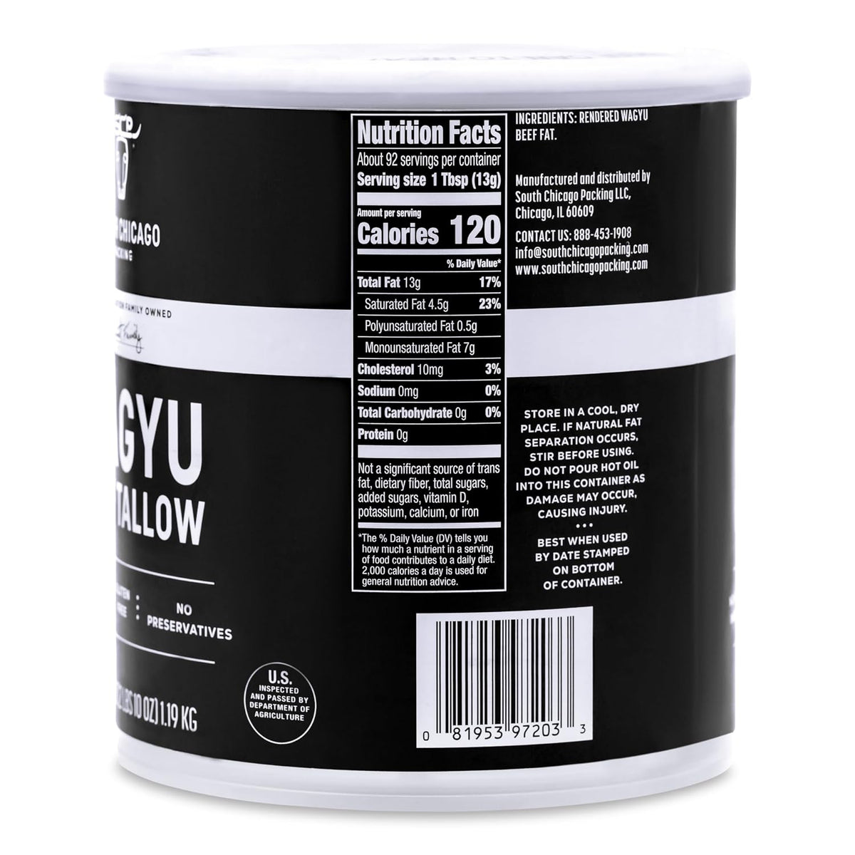 butter-like solid consistency that melts smoothly for cooking
