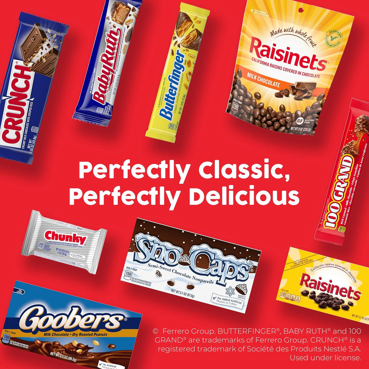 Butterfinger, CRUNCH, Baby Ruth & More Halloween Candy Variety – Kids Lunch Box Fun Size Treats, Individually Wrapped 130 Count