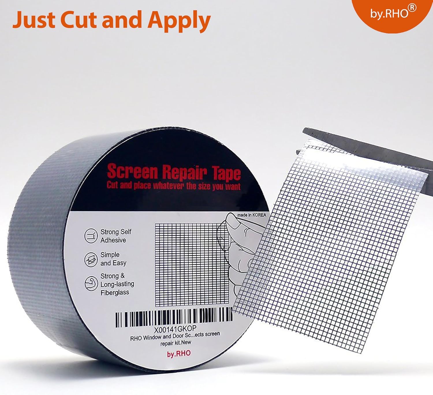 by.RHO Window Screen Repair Tape – All-Weather Patio and Porch Screen Patch Kit, 3-Layer Waterproof Adhesive