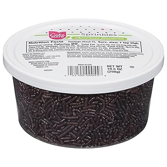 Cake Mate Rainbow Sprinkles – Fun Birthday Gift for Bakers, Party Hosts, and Mom Who Loves to Bake, 10.5 oz Resealable Tub