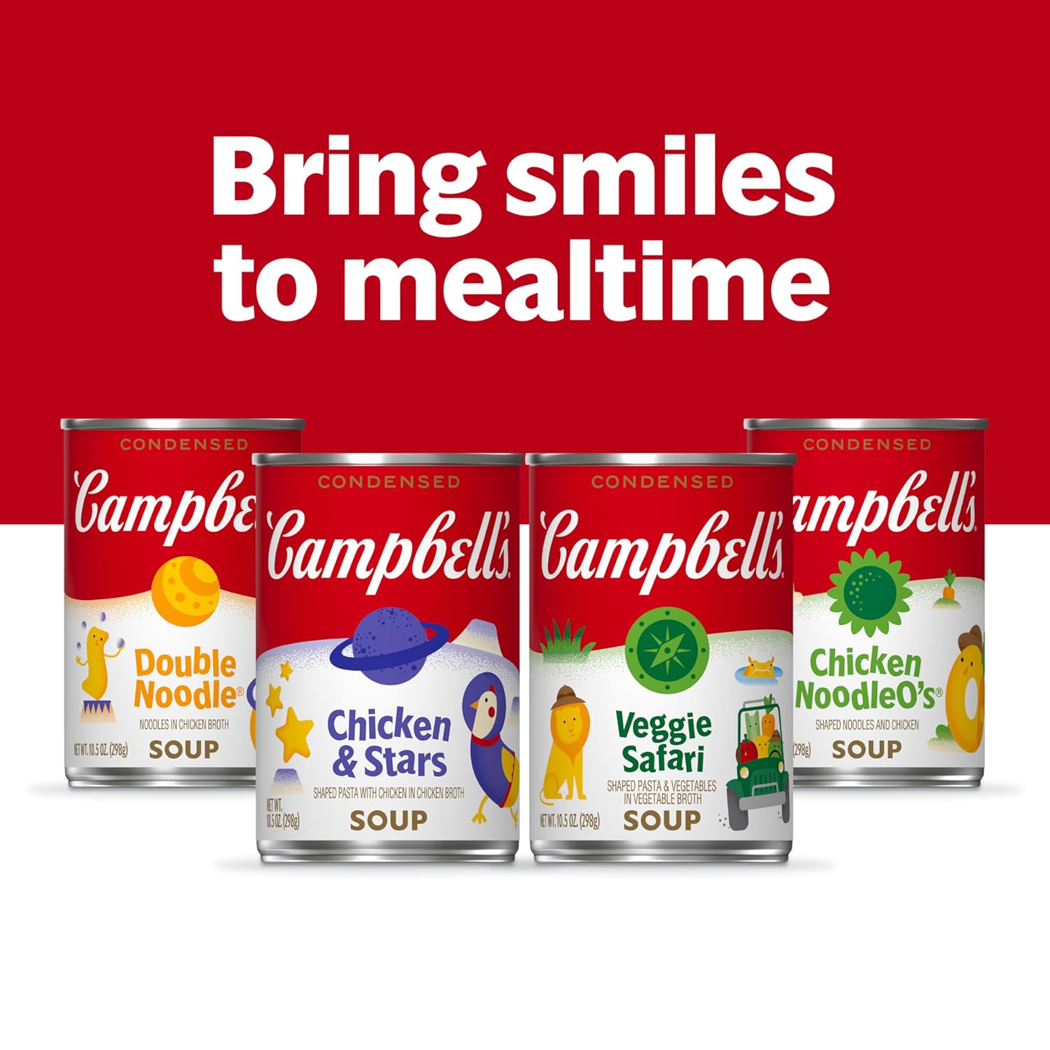 Campbell's Condensed Chicken and Stars Soup – Quick Heated Lunch for the Home Office Worker, 10.5 oz Can (4 Pack)