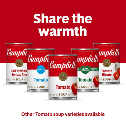Campbell's Condensed Tomato Soup – Compact 10.75 oz Can for Uncluttered Pantry Storage