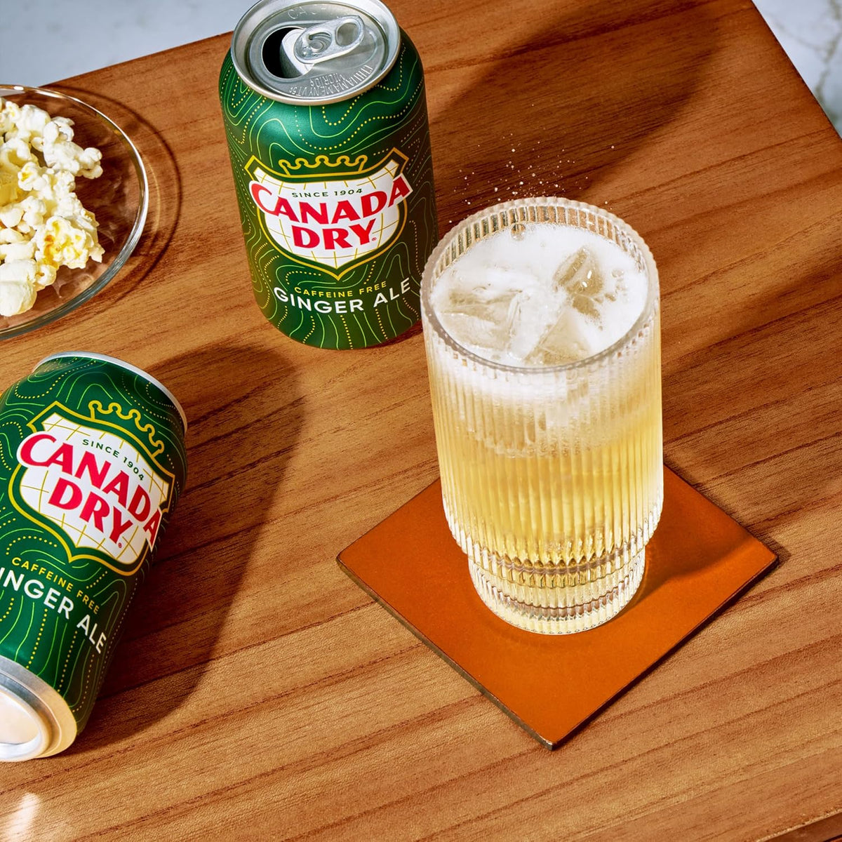 Canada Dry Ginger Ale Soda – Stomach-Soothing Daily Ritual, Caffeine-Free Original 12 fl oz Cans 24 Pack