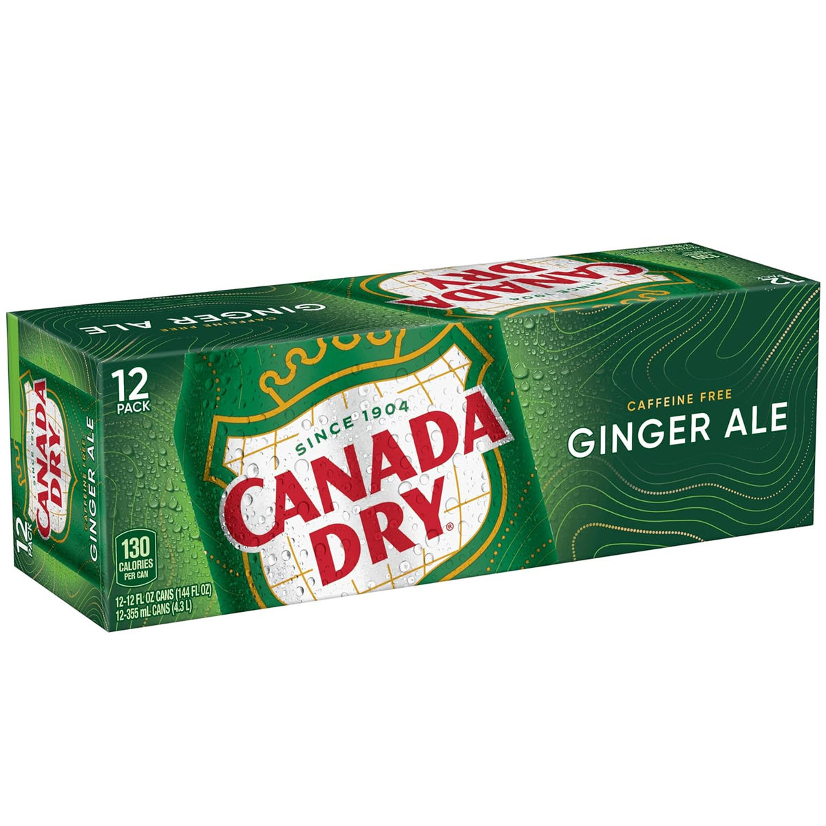 Canada Dry Ginger Ale Soda – Stomach-Soothing Daily Ritual, Caffeine-Free Original 12 fl oz Cans 24 Pack