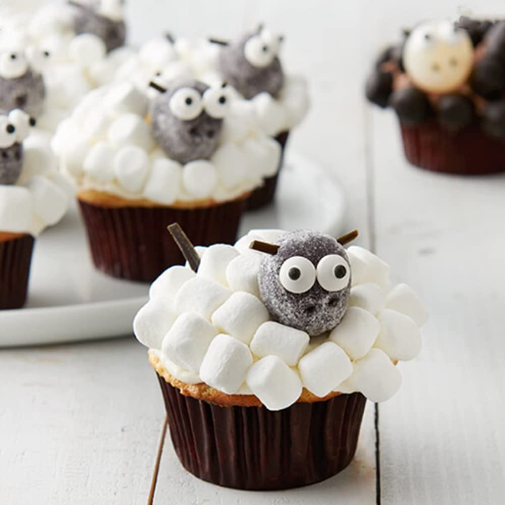 Candy Eyeball Edible Cake Toppers for Kids' Birthday Party Decorating with Parents