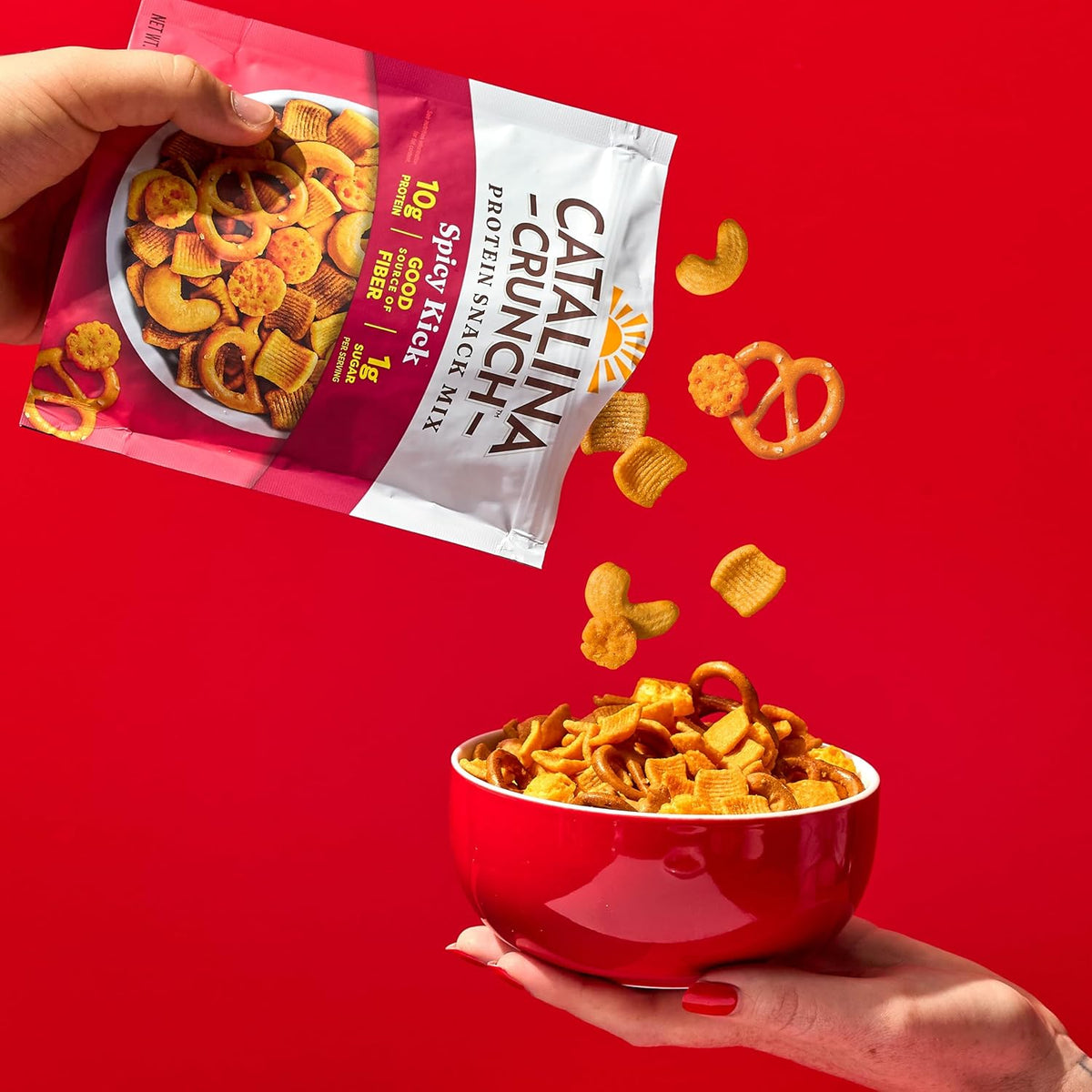 Catalina Crunch Spicy Kick Protein Mix - Low-Carb Savory Snack for Wind-Down Evenings and Mindful Eating