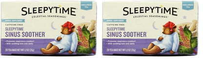 Celestial Seasonings Sleepytime Echinacea Blend – Calming Nightly Tea for Mindful Wind-Down, 20 Bags