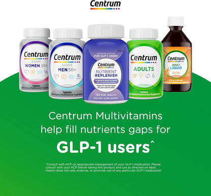 Centrum Minis Silver Men 50 Plus Supplement – Age-Adjusted Multivitamin to Fuel Long Days and Active Projects