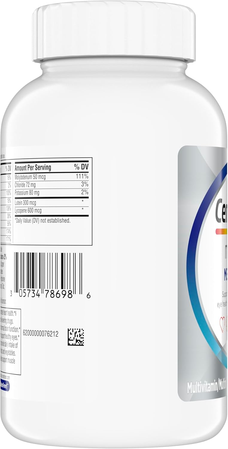 Centrum Minis Silver Men 50 Plus Supplement – Age-Adjusted Multivitamin to Fuel Long Days and Active Projects