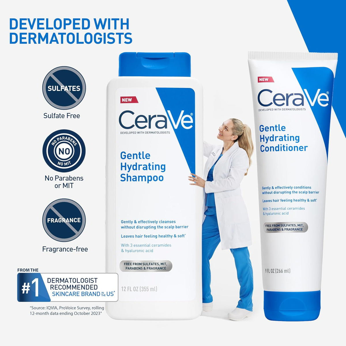 CeraVe Conditioner for Sensitive Scalps – Mindful Hair Care With Ceramides & Hyaluronic Acid