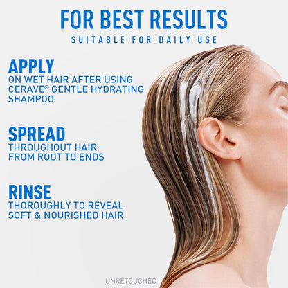 CeraVe Conditioner for Sensitive Scalps – Mindful Hair Care With Ceramides & Hyaluronic Acid