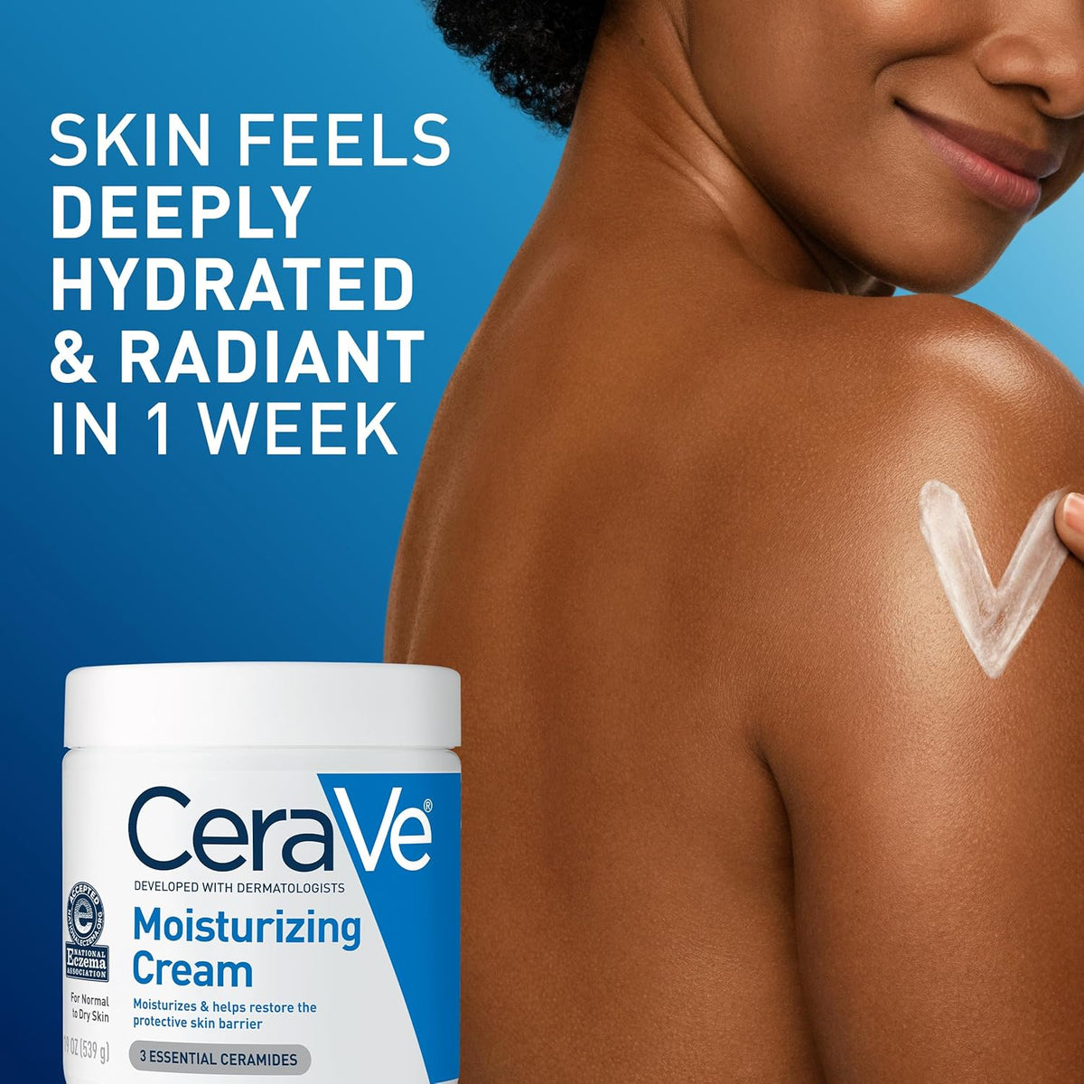CeraVe Moisturizing Cream – Thoughtful Self-Care Gift for Her with Sensitive Skin, Fragrance Free Daily Moisturizer