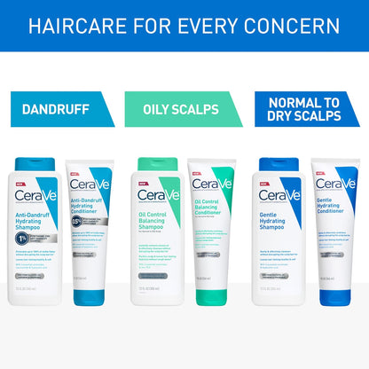 CeraVe Oil Control Balancing Shampoo – Travel-Size Wash for Beach Days, Camping Showers, and Humid Vacations