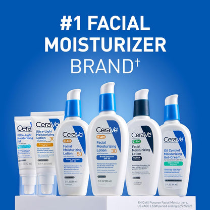 CeraVe Ultra-Light Moisturizing Lotion SPF 30 – Allergy-Tested, Fragrance-Free Daily UV Defense