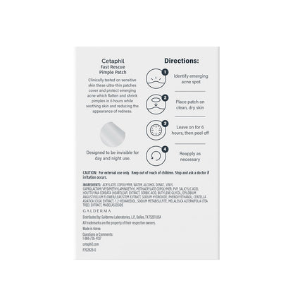 Cetaphil Acne Patches – Calming Nightly Skincare Ritual for Sensitive, Acne-Prone Skin, Overnight Spot Treatment