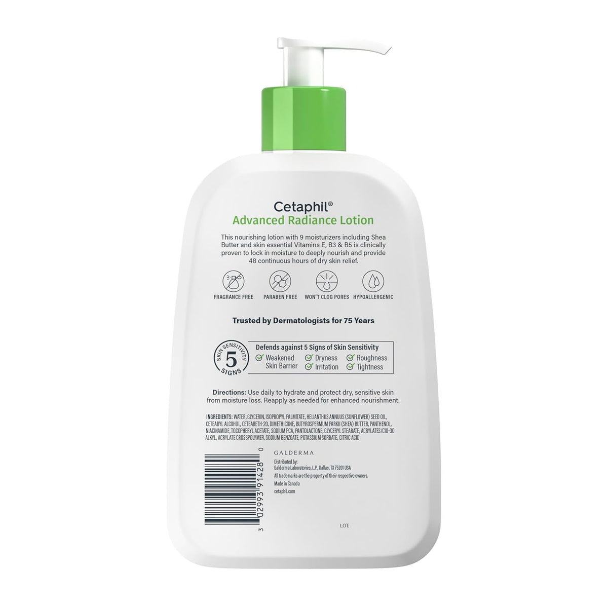 Cetaphil Body Lotion – Fragrance Free Minimalist Skincare for Clean Routines and Uncluttered Vanities